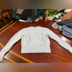 Light Blue Knit Sweater Womens JCrew